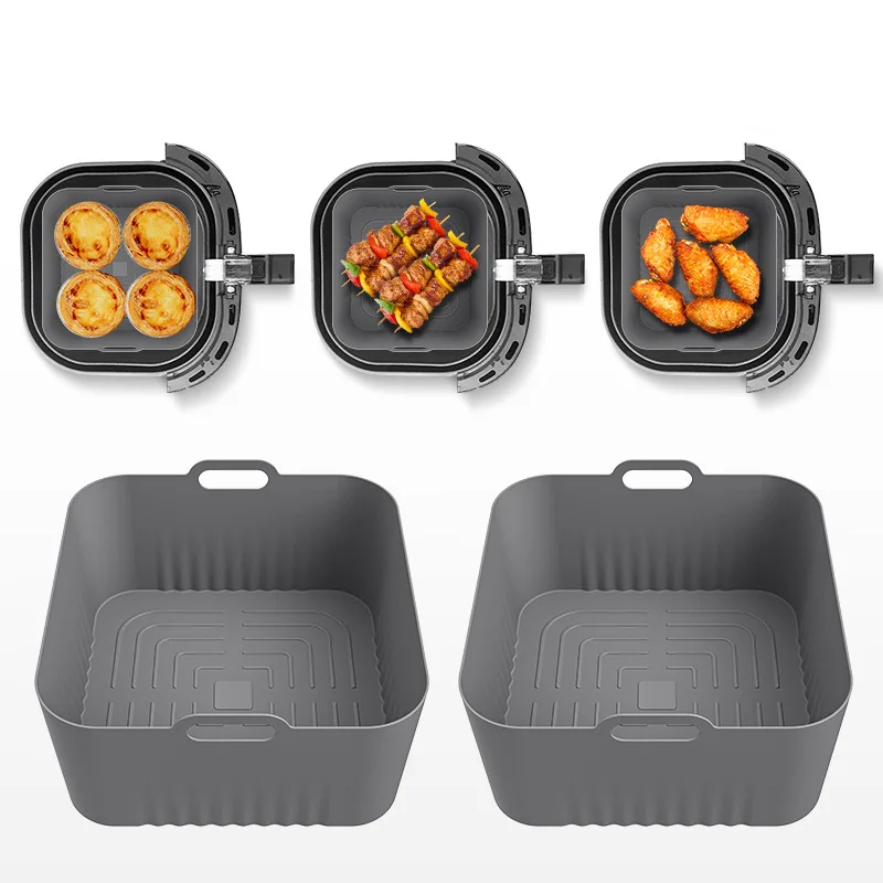 Air Fryer 5L Digital - 17 cm Silikon-Backform für Heißluftfritteusen –