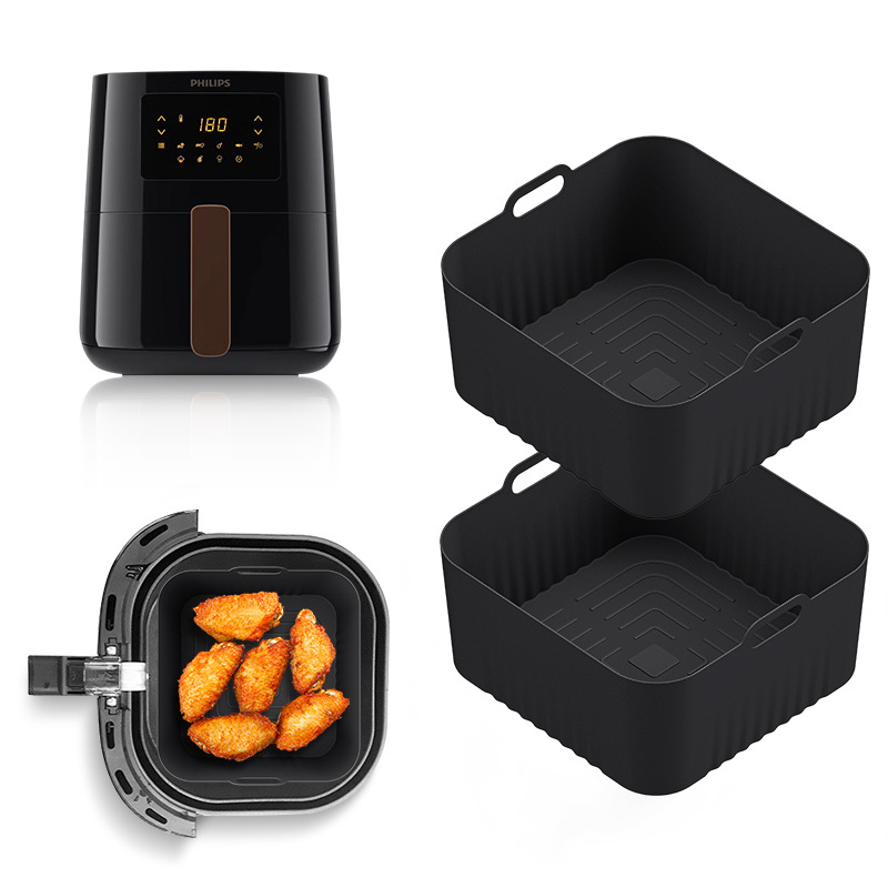 Air Fryer 5L Digital - 17 cm Silikon-Luftfritteusenform für Philips HD9252
