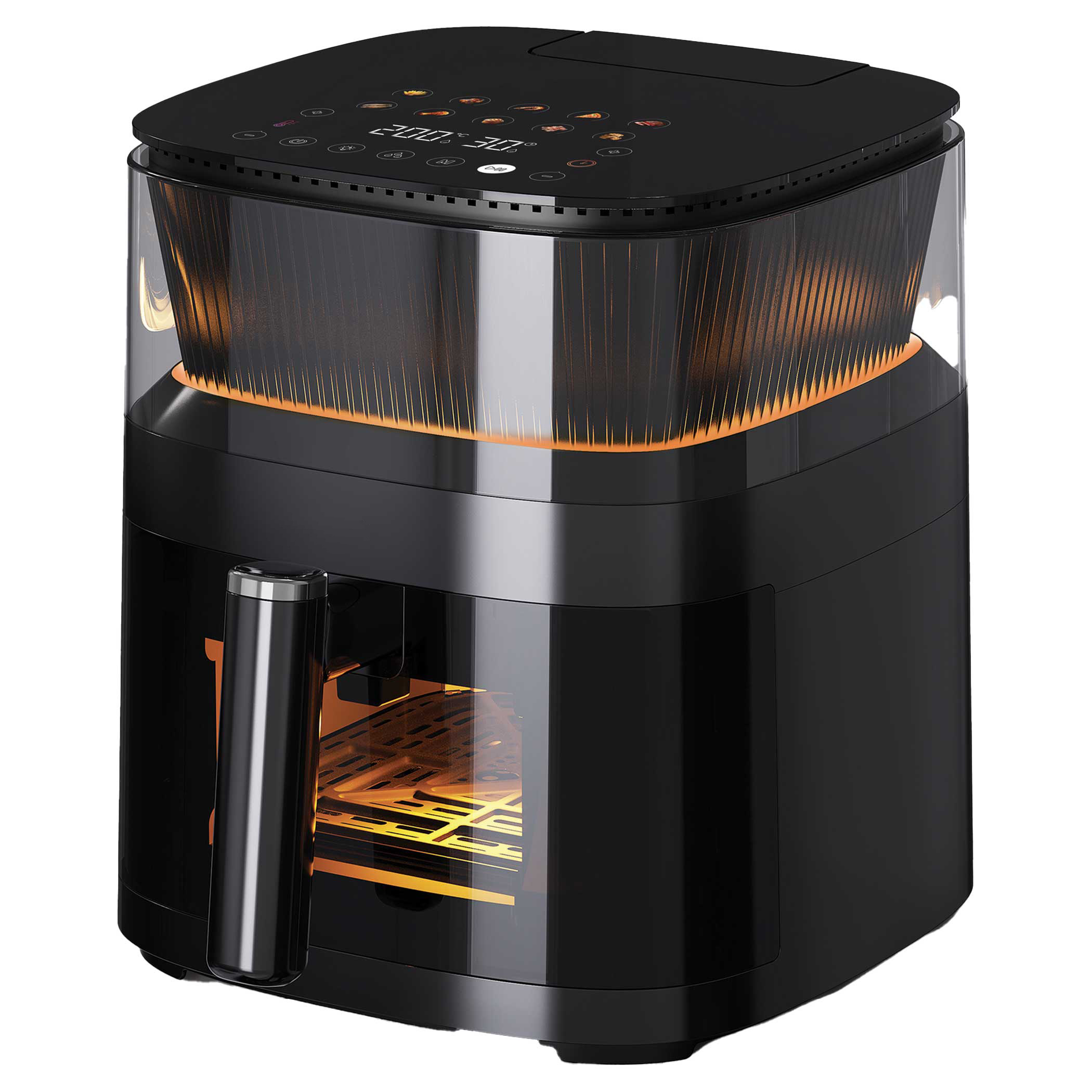 Air Fryer 5L Digital - Heißluftfritteuse 4,1-5L Fassungsvermögen Digitale Steuerung Edelstahl