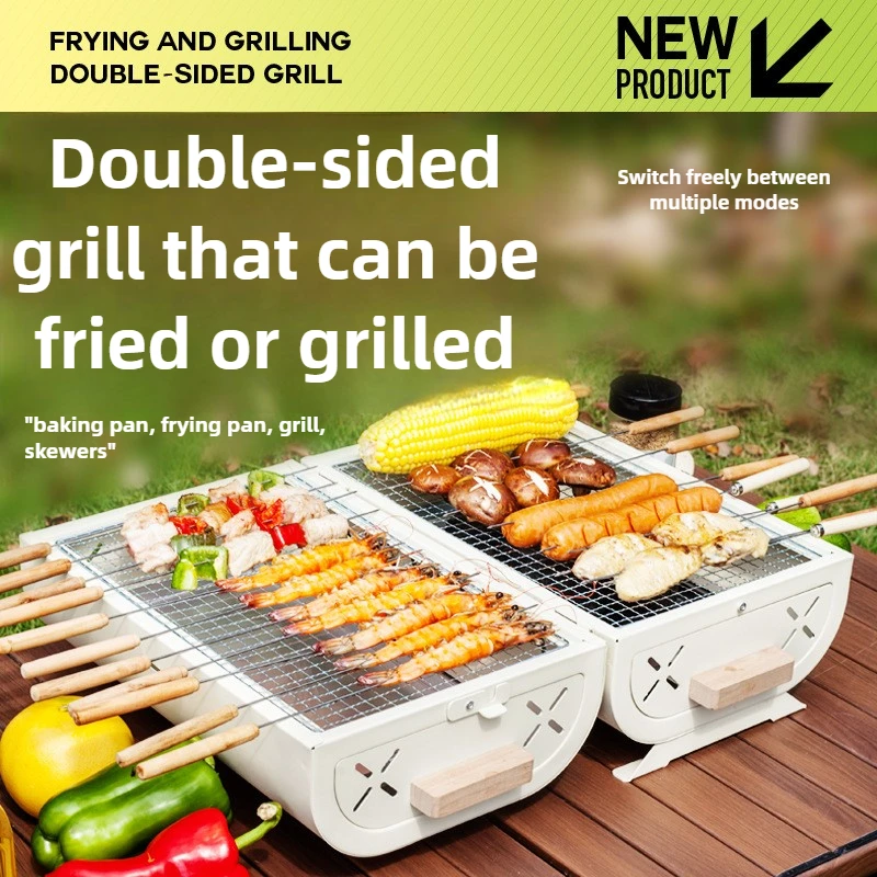 Kitchen Appliances Oven - Barbecue-Ofen für den Haushalt, tragbarer Outdoor-Camping-Grill,