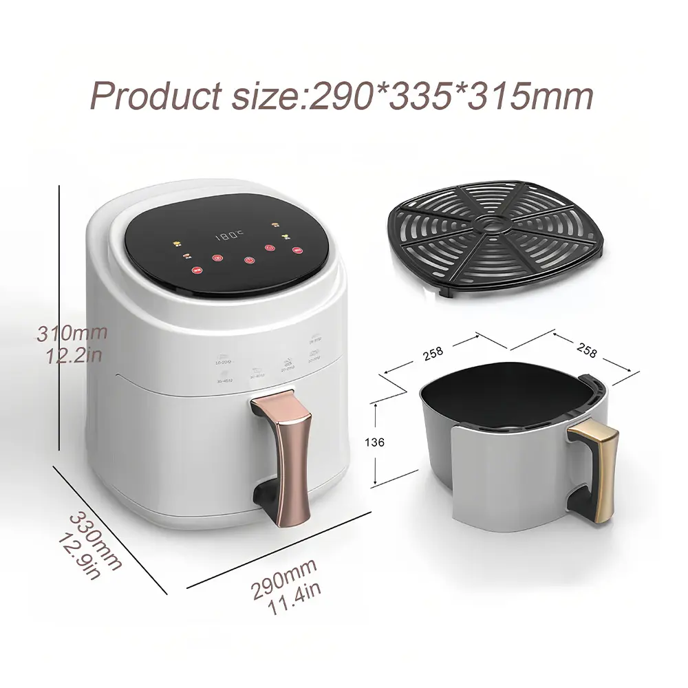 2800W 5L 6L 8L Digitale Heißlu – Air Fryer 5L Digital Bewertung und Preis