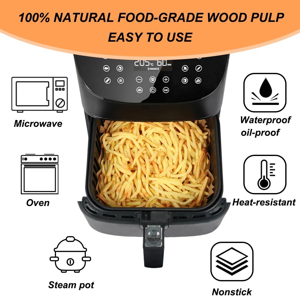 100 Stück 23 cm XXL quadratisc – Air Fryer 5L Digital Bewertung und Preis