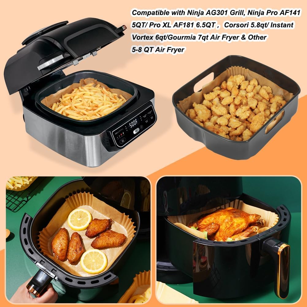 100 Stück 23 cm XXL quadratisc – Air Fryer 5L Digital Bewertung und Preis