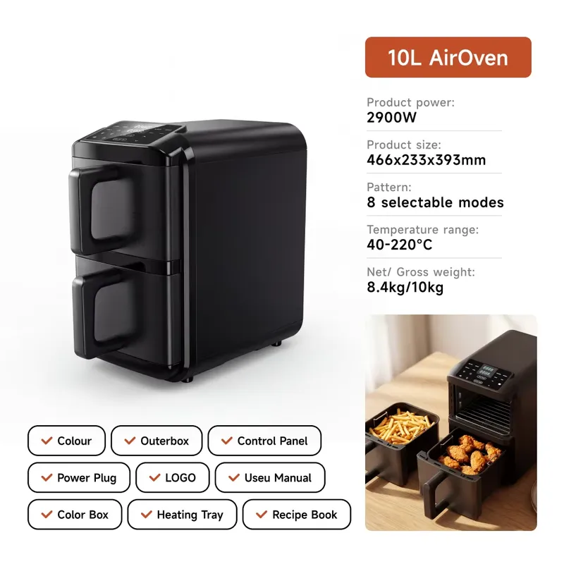 Für Doppelkessel 5L+5L 10L Tou – Air Fryer 5L Digital Bewertung und Preis